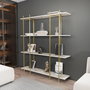 Hanah Home Moss - Blanco, Dorado